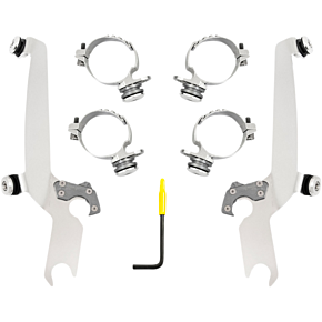 Memphis Shades Sportshield Trigger Lock Complete Mount Kit - Polished - XL MEK2055
