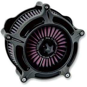 Rsd Turbine Air Cleaner - Black Ops - XL 0206-2039-SMB