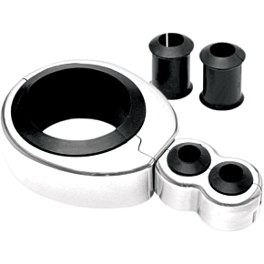 Motion Pro Chrome Dual Cable Clamp w/ 1-1/4" - 1-1/2" Mounting Diameter
