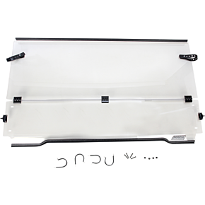 Moose Racing Full Folding Windshield - Mule