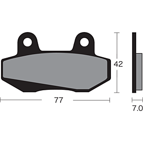 Vesrah Semi-Metallic Brake Pads - VD-131 VD-131