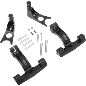 Passenger Floorboard Mount - Black - FLST 1621-0513