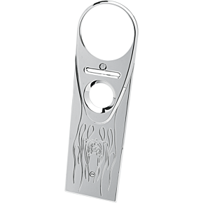 Full Length-Style King Dash Cover - Flamed Joker - Chrome 04-20JF