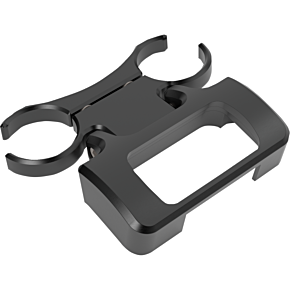 T-Bar Gauge Mount - Single - Black - 1.00" Diameter - M8 Softail LA-7398-00B