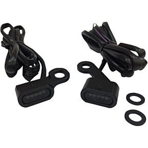 LED Handlebar Marker Lights - XL - Black/Smoke 2040-2139
