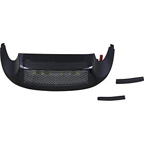 Custom Dynamics Led Front Fender Tip - White LED/Smoke Lens - Black GEN-FT-WS-BLK