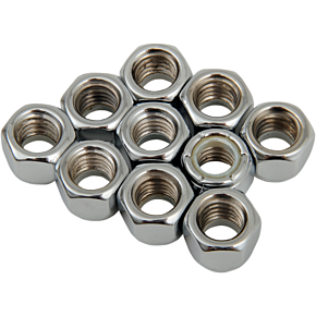 3/8-16 Chrome Nylon Nut DS-190528