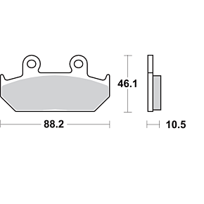 HS Brake Pads - Honda - 647HS 647HS