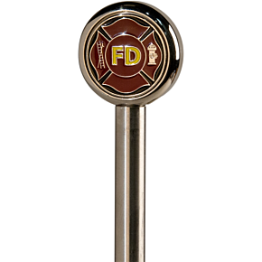 Fire Fighter Flag Topper - 9" POLE9-FDT
