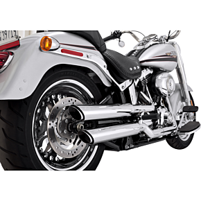 3" Twin Slash Slip-On Muffler - Chrome 16343