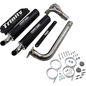 Stage 5 Dual Exhaust - Black TR-4174D-BK