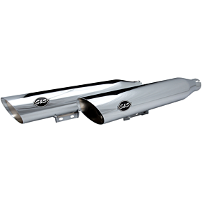 Slash Cut Race Mufflers - Chrome 550-0739