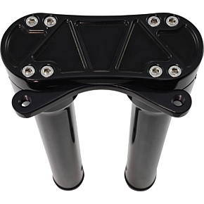 Accutronix Risers - Threaded - 12" - Gauge Mount - Black HR2212-MB