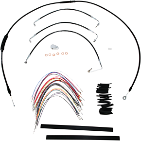 BURLY BRAND Control Kit - 13" Ape Hanger Handlebars B30-1032