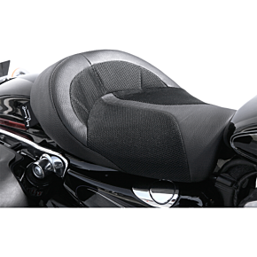 Danny Gray BigIST Solo Air Seat - Black Leather - XL '04-'20 FA-DGE-0284
