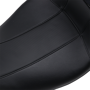Le Pera Outcast GT Seat - 2-Up - With Backrest - Black Carbon Fiber - FLH LK-997BRGT3