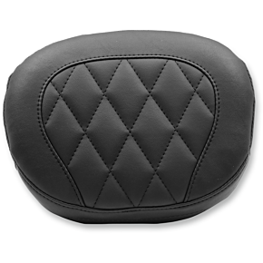 Mustang Sissy Bar Pad - Large - Black - Diamond - FXS/FLS '11-'17 76768
