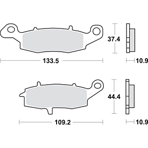 Sbs LS Brake Pads - Kawasaki/Suzuki - 886LS 886LS