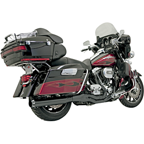 B4 2:1 Exhaust - Black - Straight Can FLH-757B