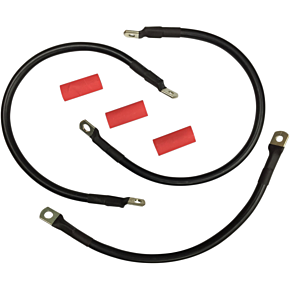 Black Battery Cable Set - '82-'88 FXR 2113-0668