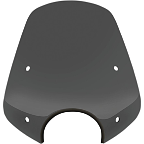 Pop Top Windshield - 7" Headlight Cut Out - Dark Black Smoke MEP55110