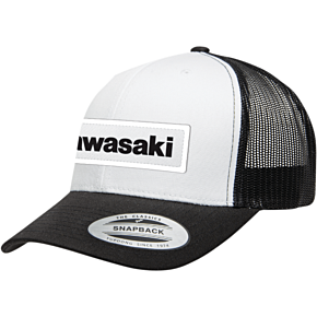 Kawasaki Throwback Hat - Black/White 25-86104