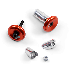 Bar End - Aluminum - Orange F71APO