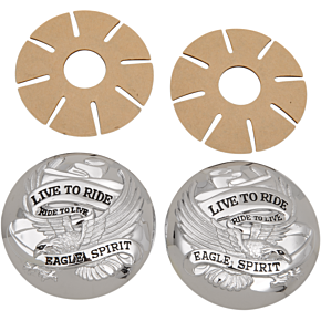 Gas Cap Cover - Live to Ride - Chrome DS-390126