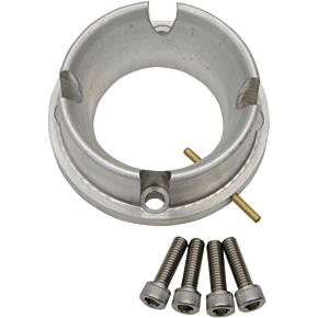 Adapter with Oil Injection - Silver - 44 mm 006-661-01