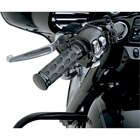 Drag Specialties Grips - Hotop - Black/Rubber 0630-0774