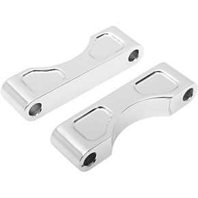 Klock Werks Hugger Front Fender Mounting Blocks - For 21" Wheels - Chrome KW05-01-0102-C