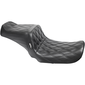 Le Pera Tailwhip Seat - Double Diamond - Black - FXD '06-'17 LK-581DD