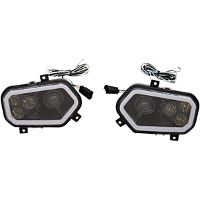 Moose Racing LED Headlight - RZR800/900 - Black - 2001-2226