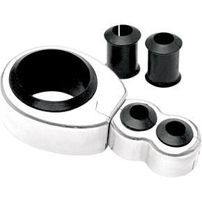 Motion Pro Chrome Dual Cable Clamp w/ 1-1/8" Mounting Diameter