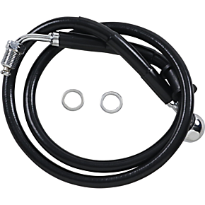 Brake Line - +6" - Black - '18-'21 Softail 1741-5821