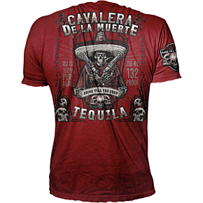 Vintage Velocity Bandido Tequila T-Shirt - Burgundy - 3XL VV40161XXXL