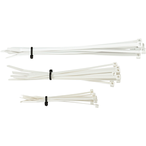 Moose Racing Cable Ties White 30Pack
