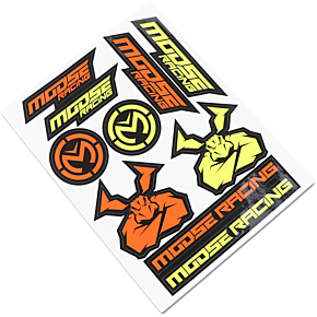 Moose Racing S2 Decal - Moose Racing - Yellow/Orange