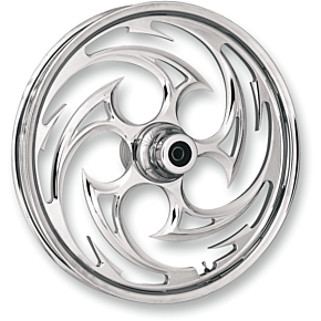 Rc Components Savage Front Wheel - Dual Disc/No ABS - Chrome - 21"x3.50" - '08-'13 FLT 21350-9031-85C