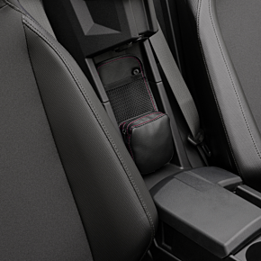Center Console Kaliber Organizer - Black with Red Stitching H44-3RED