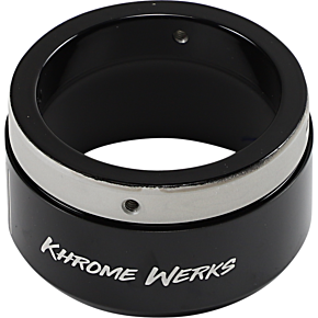 4-1/2" Klassic Tip - Left - Black Powdercoat 200658P