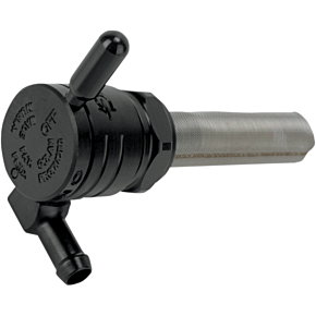 22mm Petcock Backward Black 5/16 Hose