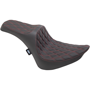 Predator III Seat - Double Diamond - Red Stitching 0802-1368