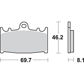 HS Brake Pads - Vulcan - 631HS 631HS