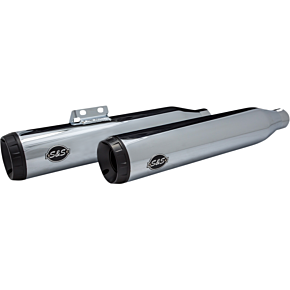 Grand National Slip-On Mufflers - Chrome 550-0755B