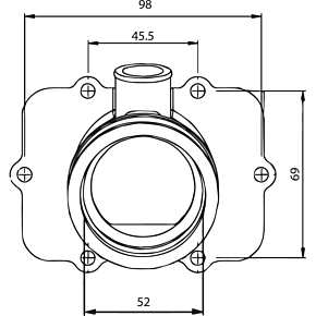 Kimpex Carburetor Flange - Ski-Doo 301722