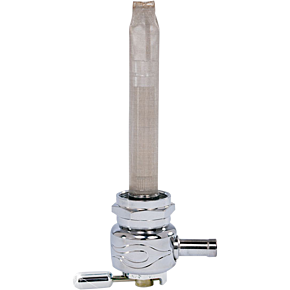Pingel Fuel Valve - Flamed Chrome - 22mm - Round