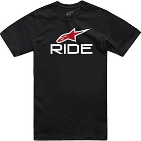 Ride 4.0 T-Shirt - Black/White/Red - XL 1214-73112-123-XL