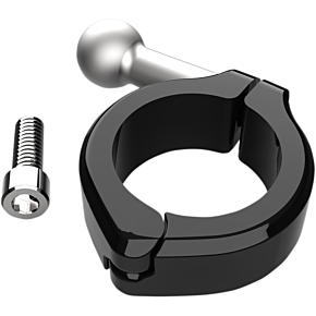 Ball Mount - Aluminum Clamp - 1-1/4" Handlebars - Black 50131