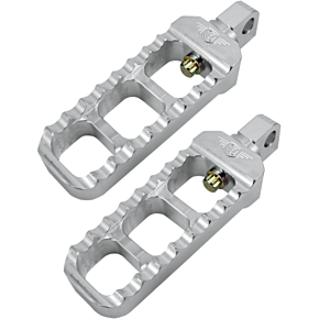 Adjustable Serrated Footpegs - Clear 08-61-1